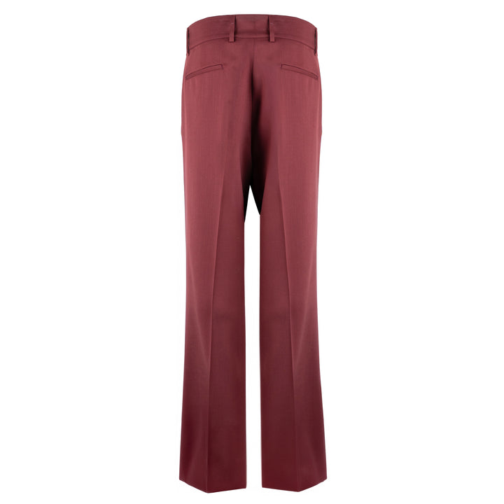 Pantalone Alessio rosso in twill di lana