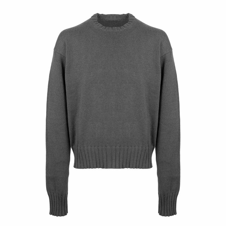 Pullover girocollo Rolf grigio boxy fit gauge 5