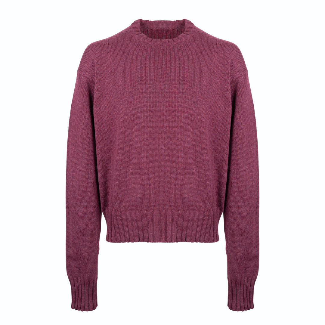 Pullover girocollo Rolf rosa boxy fit gauge 5