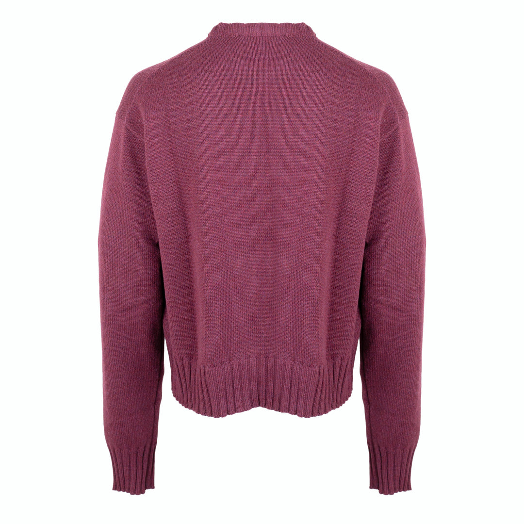 Pullover girocollo Rolf rosa boxy fit gauge 5