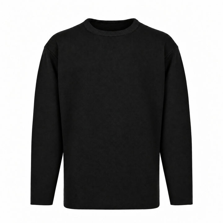 Pullover Ryuji nero in lana