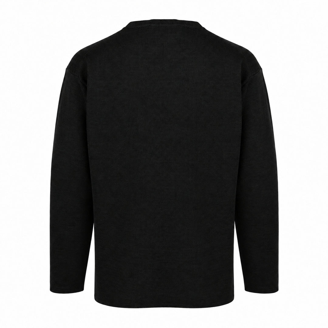 Pullover Ryuji nero in lana
