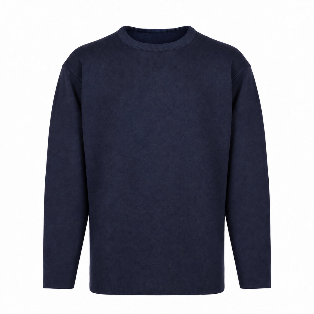 Pullover Ryuji blu in lana
