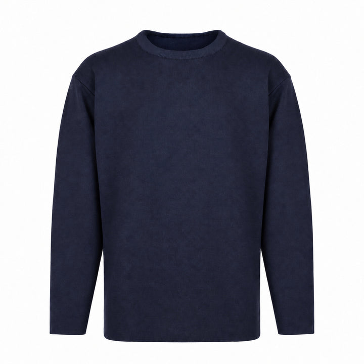 Pullover Ryuji blu in lana