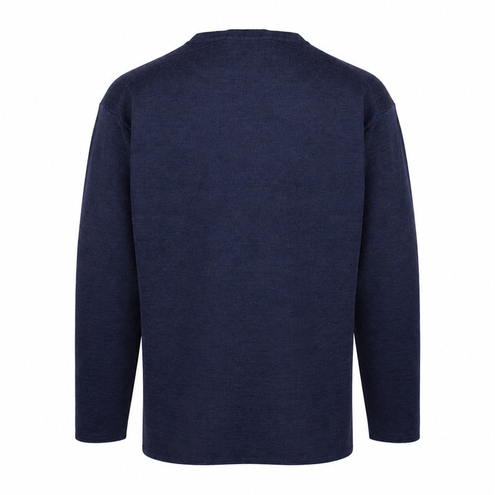 Pullover Ryuji blu in lana