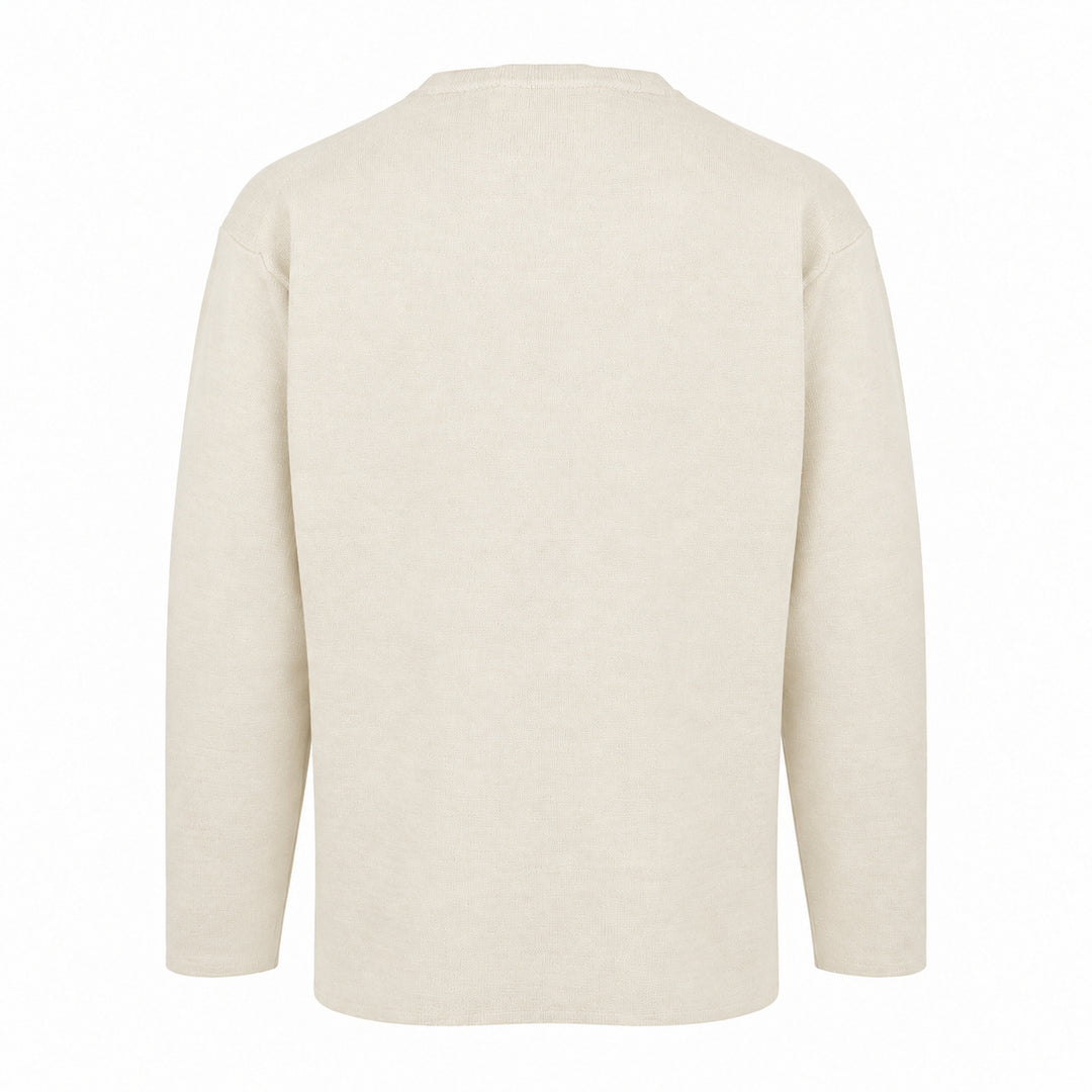 Pullover Ryuji panna in lana