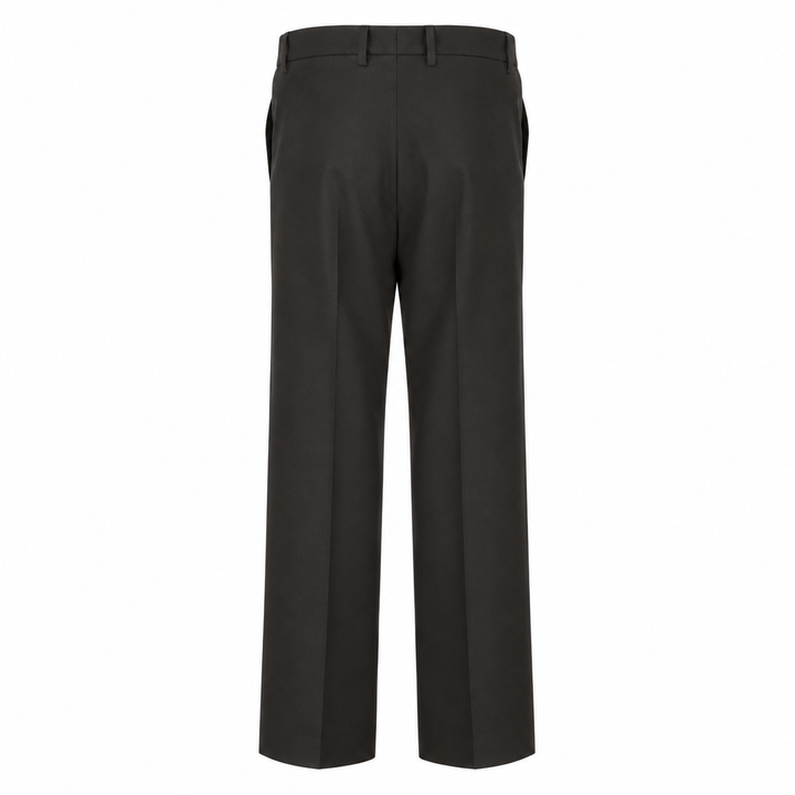 Pantalone Vincent marrone in flanella di lana