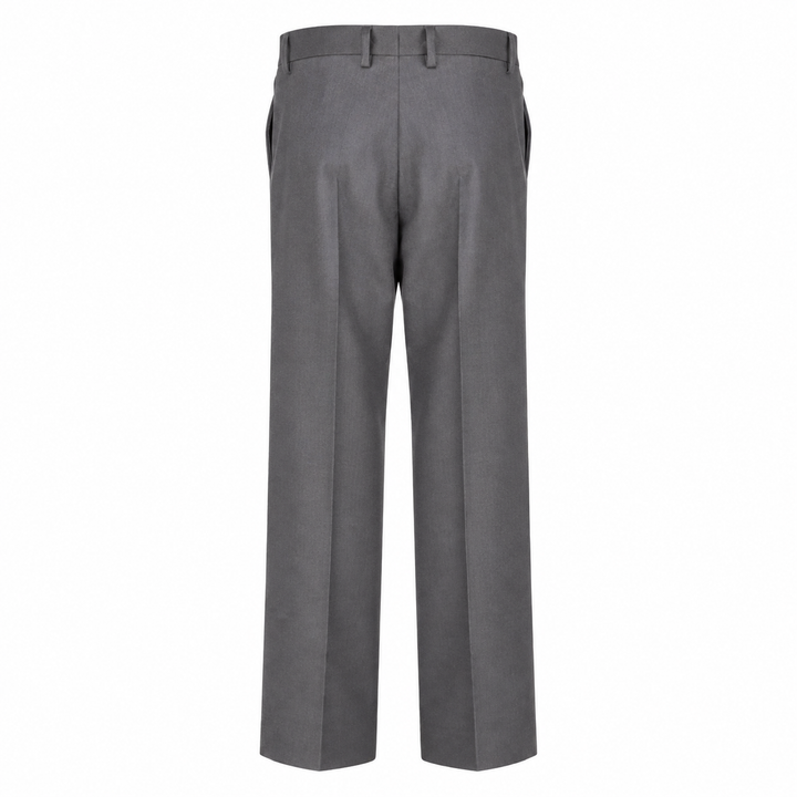 Pantalone Vincent grigio in flanella di lana