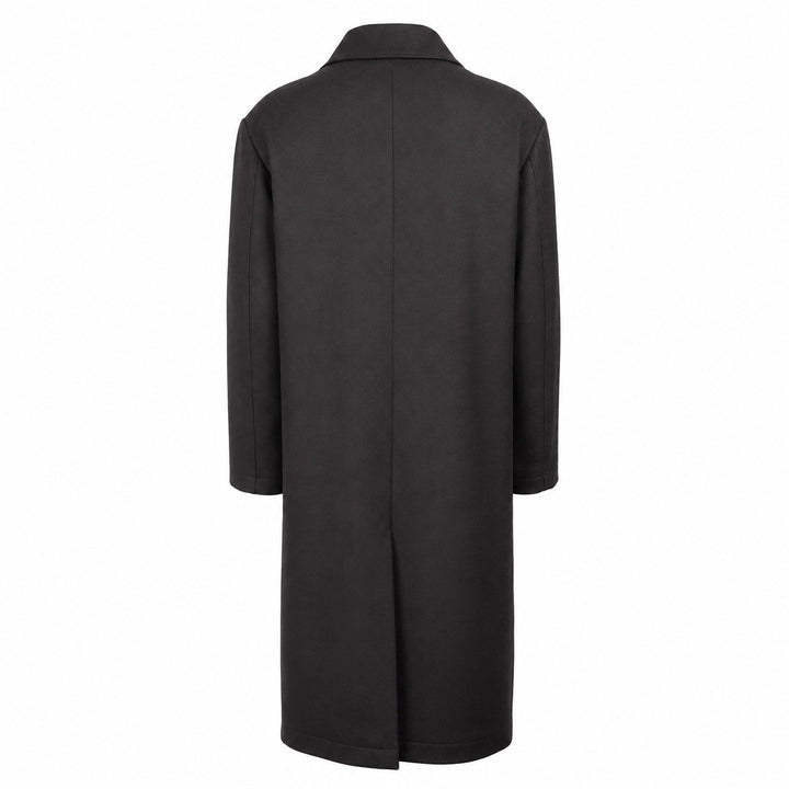 Cappotto doppiopetto Plaxy verde in panno di lana