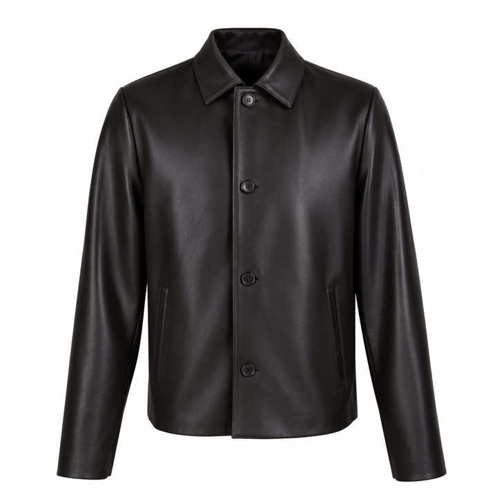 Blazer Micah marrone in ecopelle