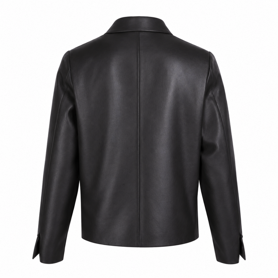 Blazer Micah marrone in ecopelle