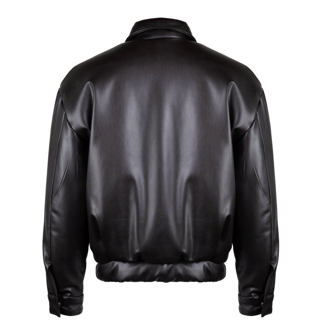 Giacca bomber Marley nero in ecopelle