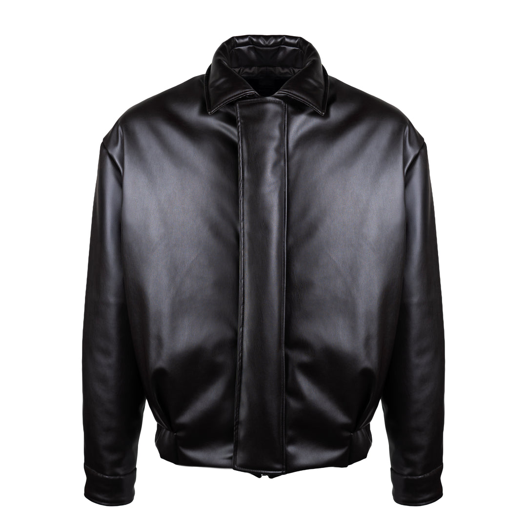 Giacca bomber Marley nero in ecopelle