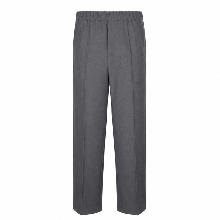 Pantalone Pajama grigio scuro in flanella di lana
