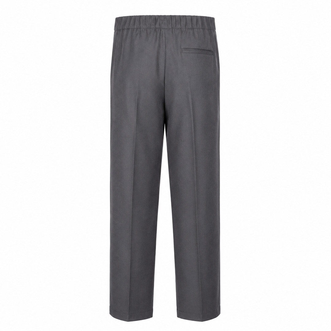 Pantalone Pajama grigio scuro in flanella di lana