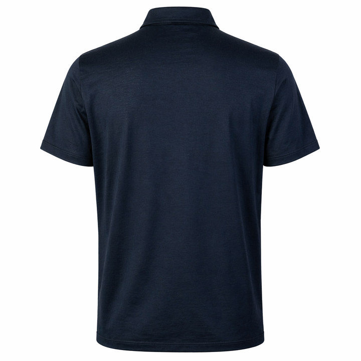 Polo Peter blu in cotone
