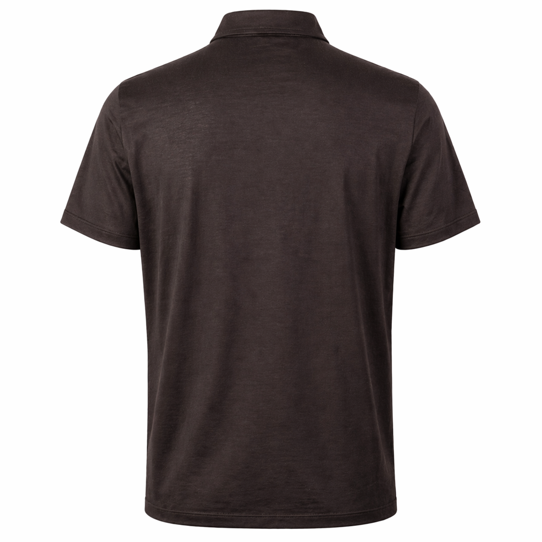 Polo Peter ebano in cotone