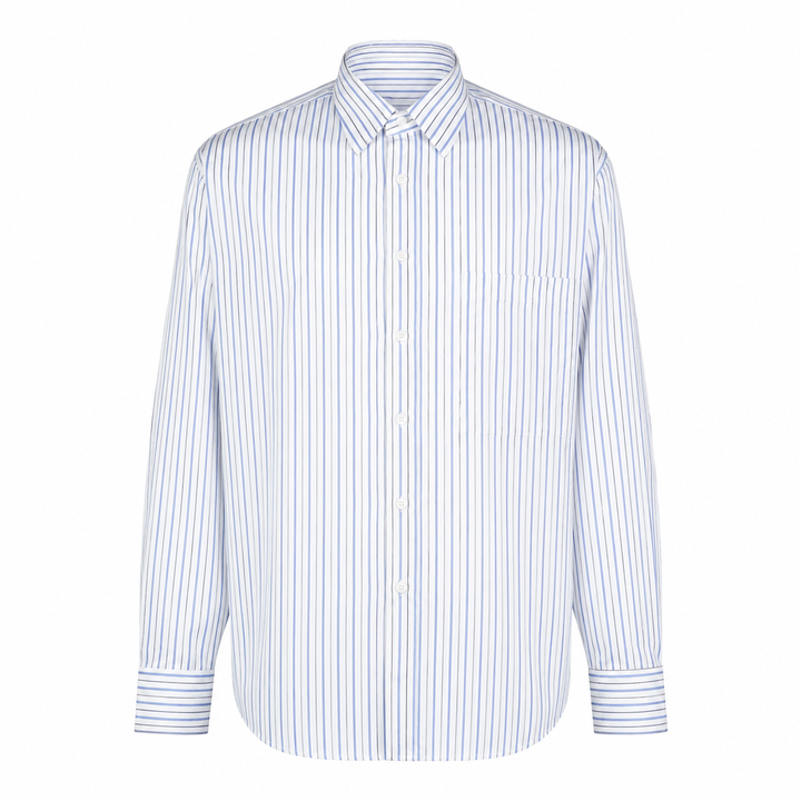Camicia Andrea base bianca a righe