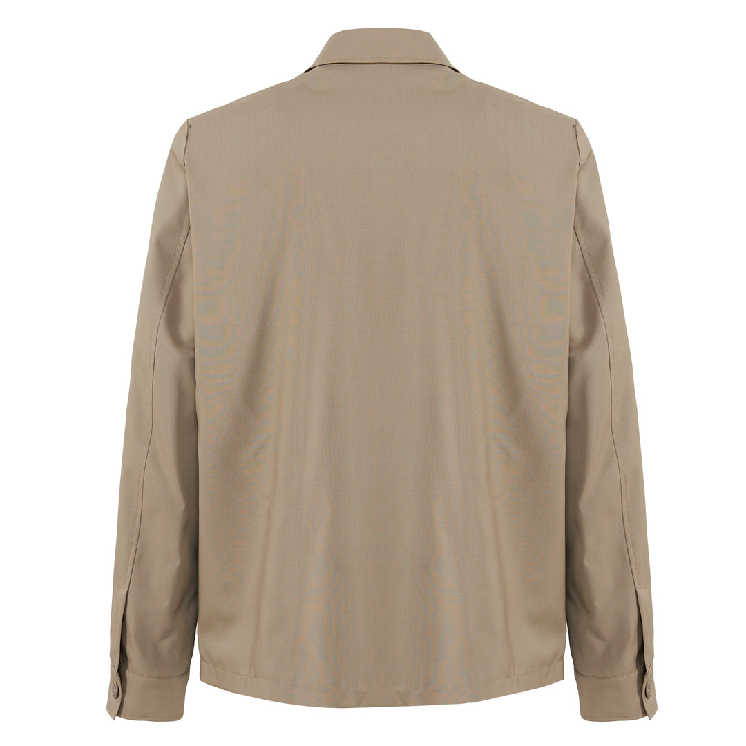 Giacca Ol beige in fresco di lana