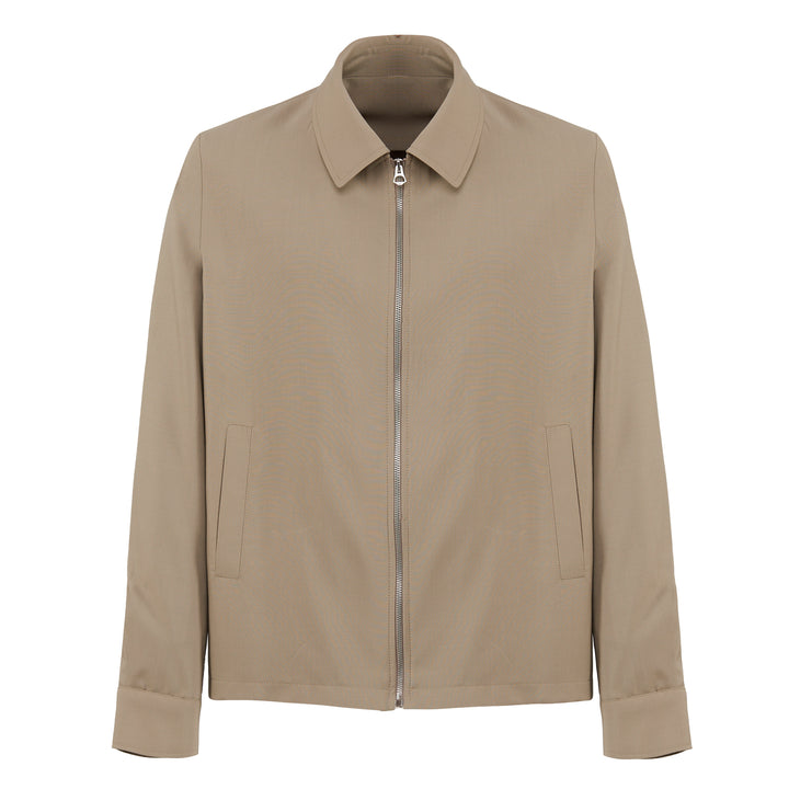 Giacca Ol beige in fresco di lana