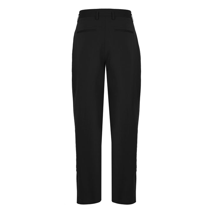 Pantalone Allen nero in fresco di lana