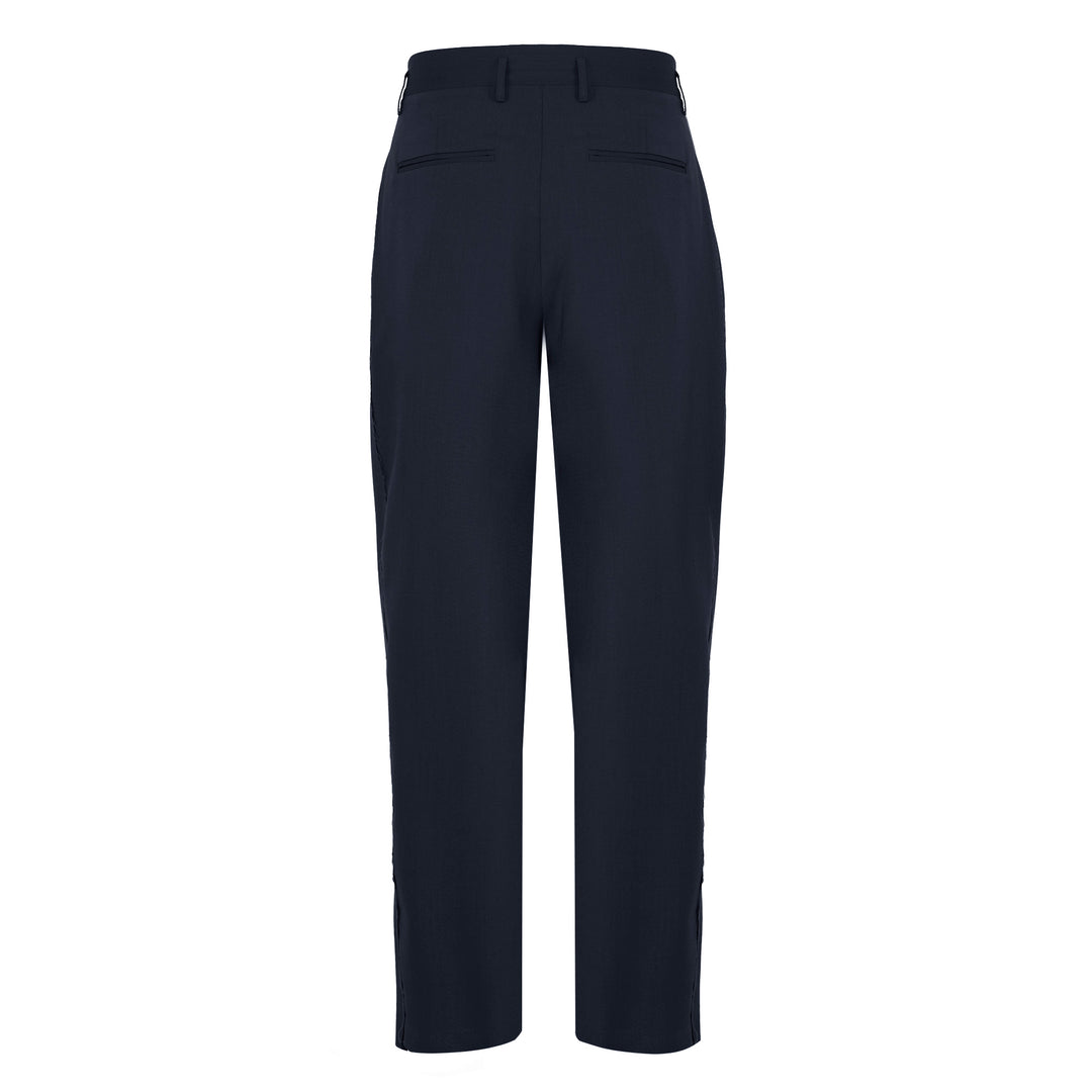 Pantalone Allen blu in fresco di lana