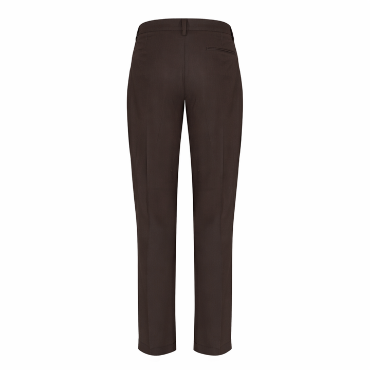 Pantalone Norrie marrone in fresco di lana