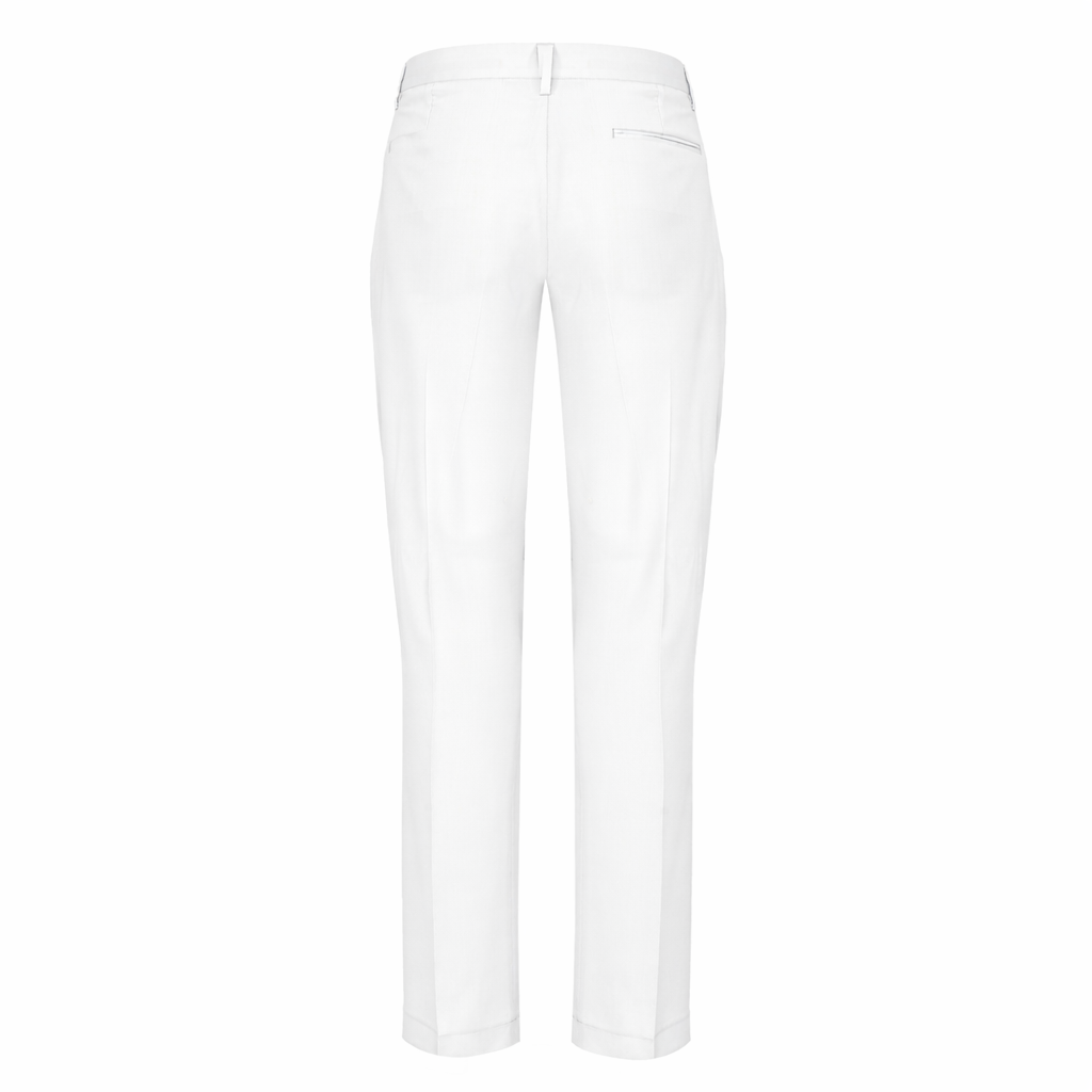 Pantalone Norrie bianco panna in fresco di lana
