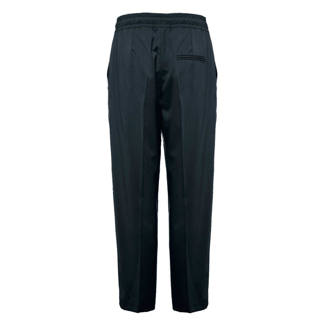 Pantalone Pajama blu in fresco di lana