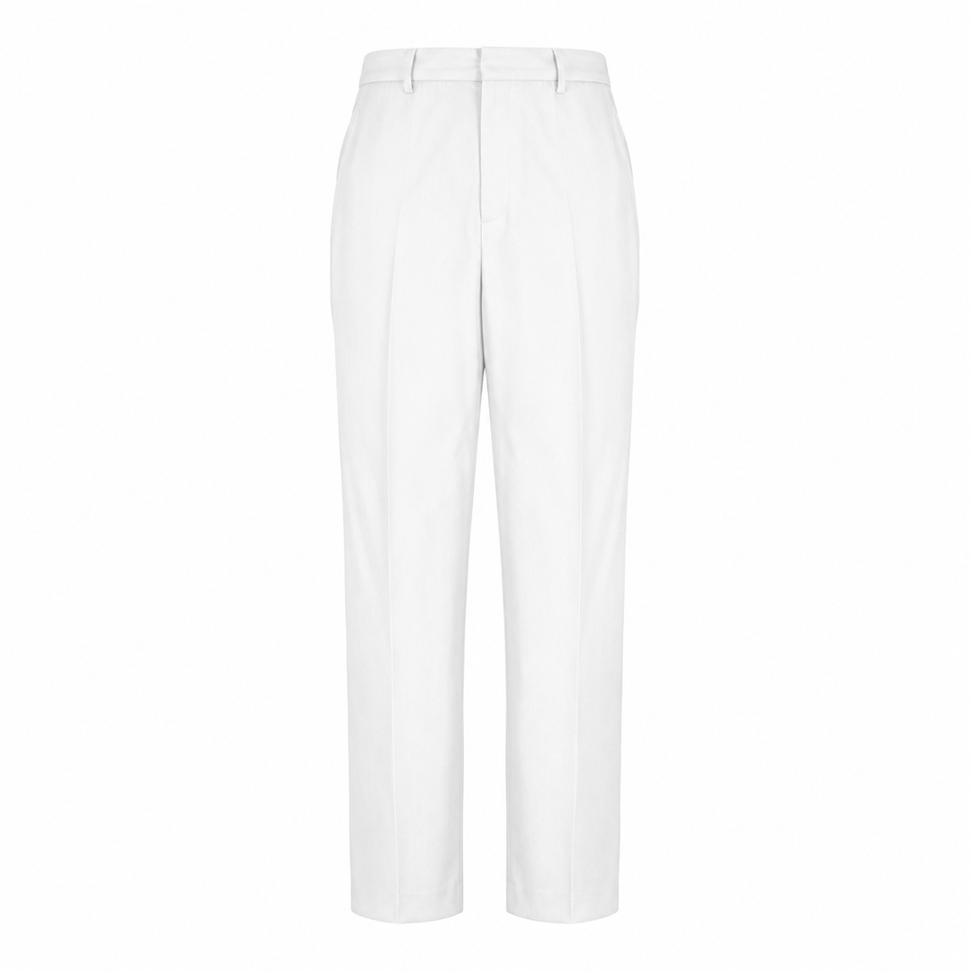 Pantalone Alain bianco in fresco di lana