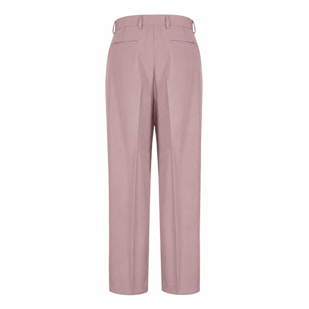 Pantalone Alain glicine in fresco di lana