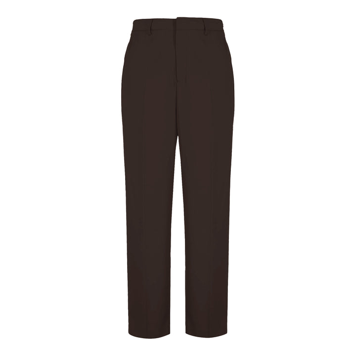 Pantalone Alain marrone in fresco di lana