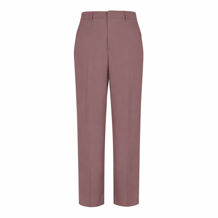 Pantalone Alain old rose in fresco di lana