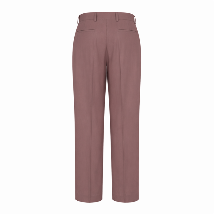 Pantalone Alain old rose in fresco di lana