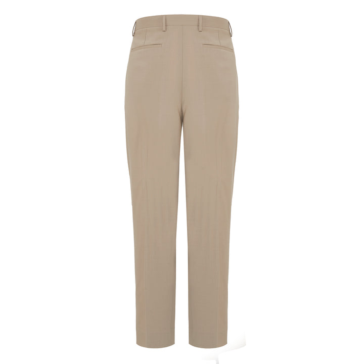 Alain beige trousers in cool wool