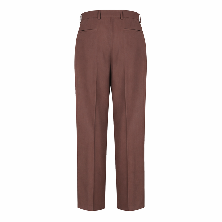 Pantalone Alain fango in fresco di lana