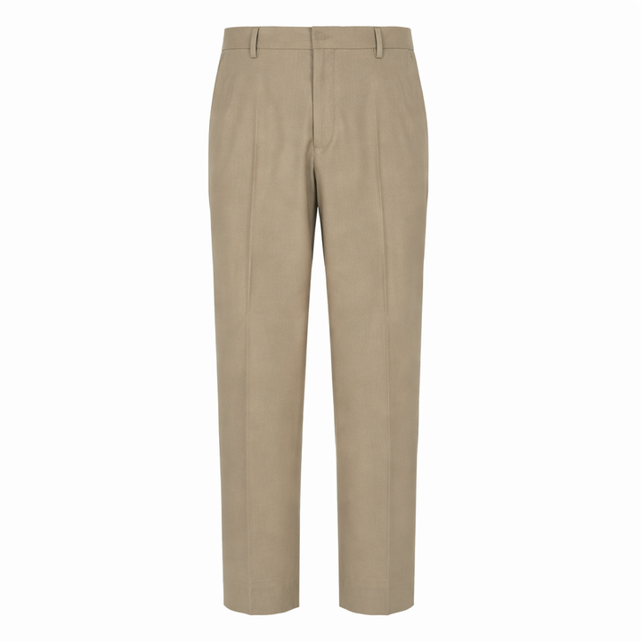 Pantalone Vincent fango in fresco di lana