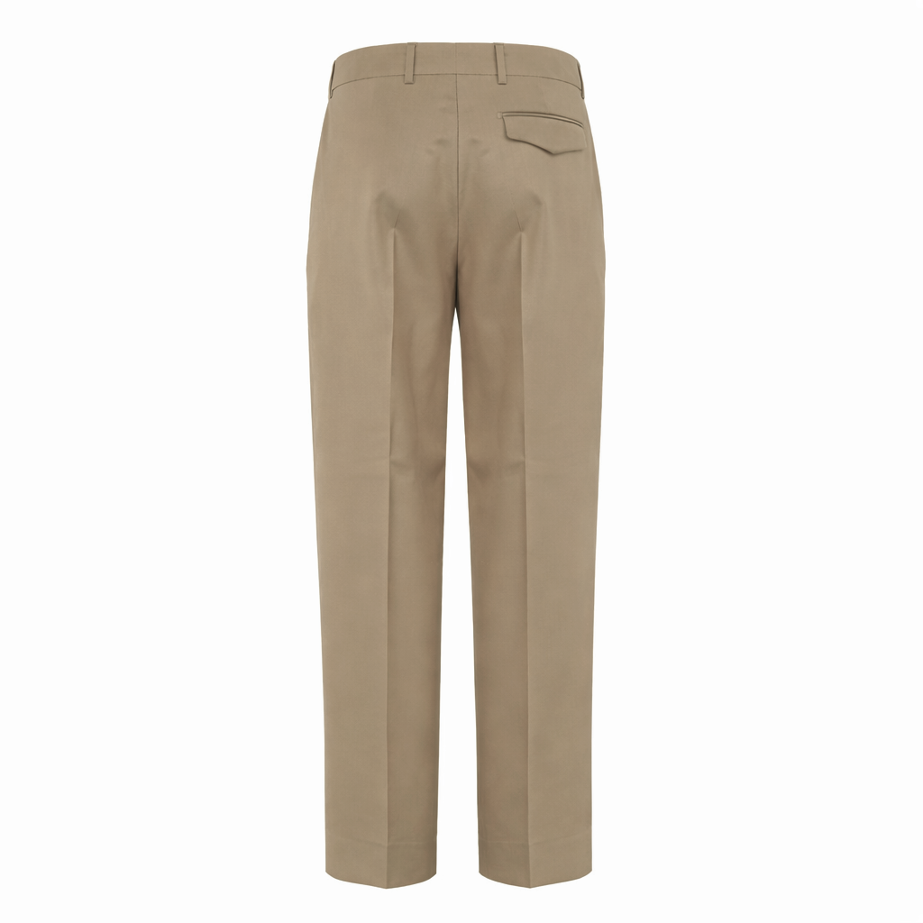 Pantalone Vincent fango in fresco di lana