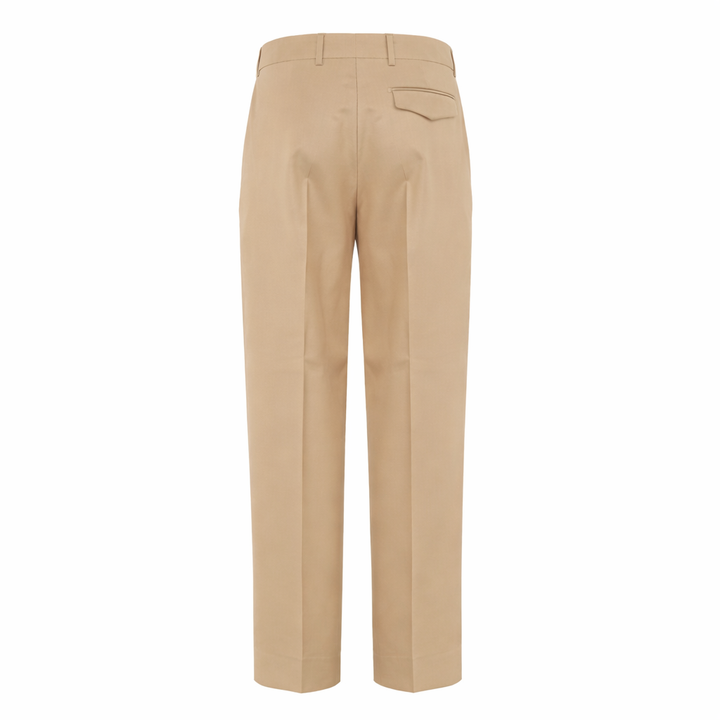 Pantalone Vincent beige in fresco di lana