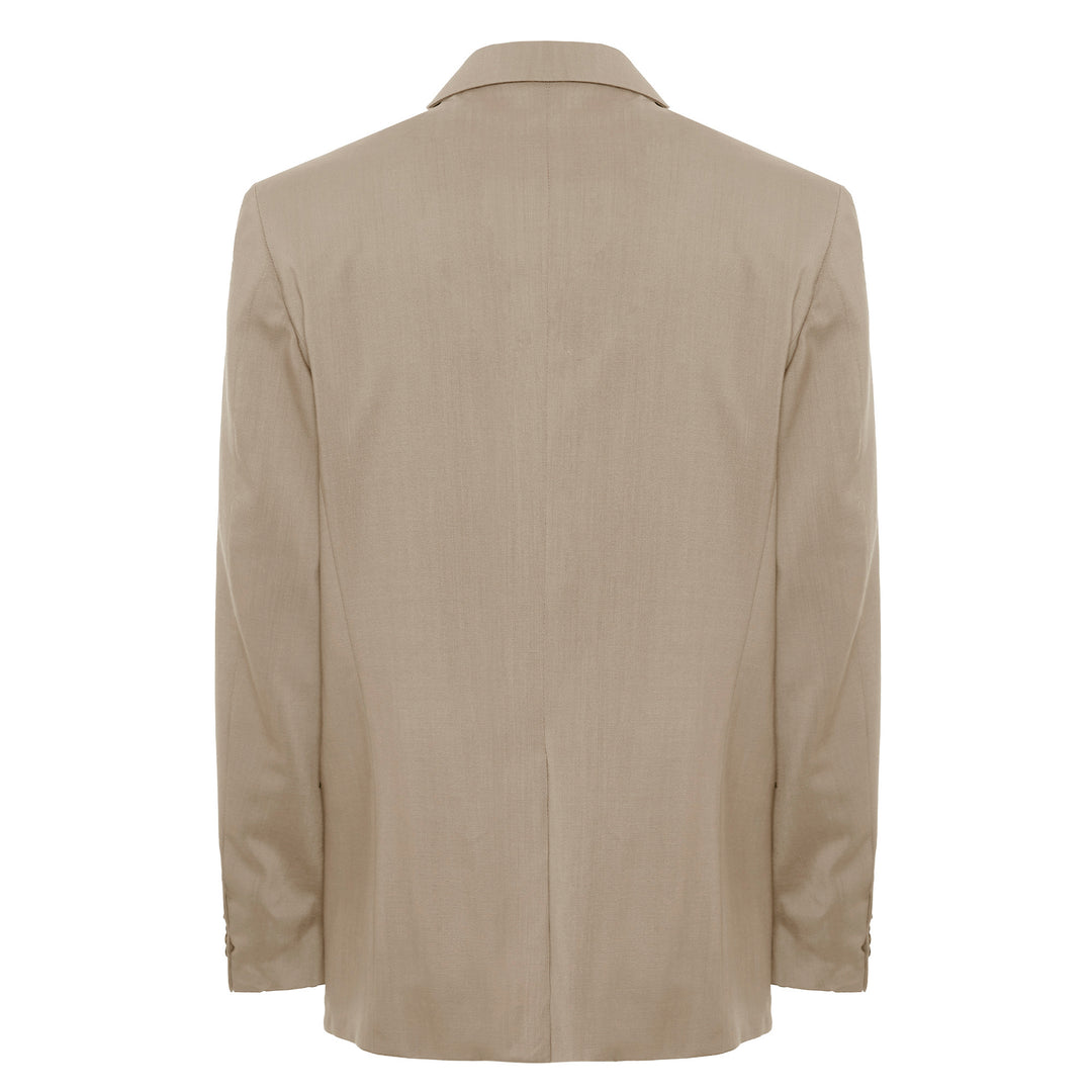 Blazer Joel fango in fresco di lana