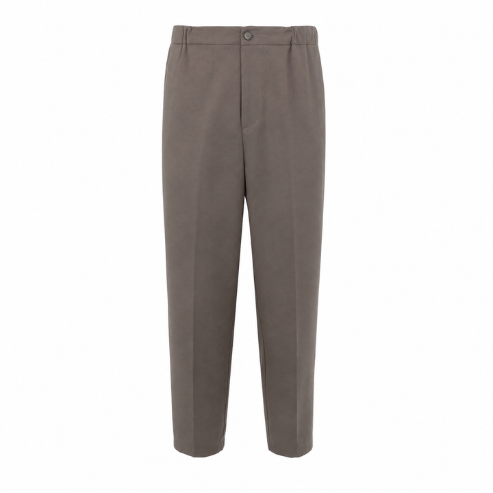 Pantalone Jean 19 marrone in lino, cotone e viscosa
