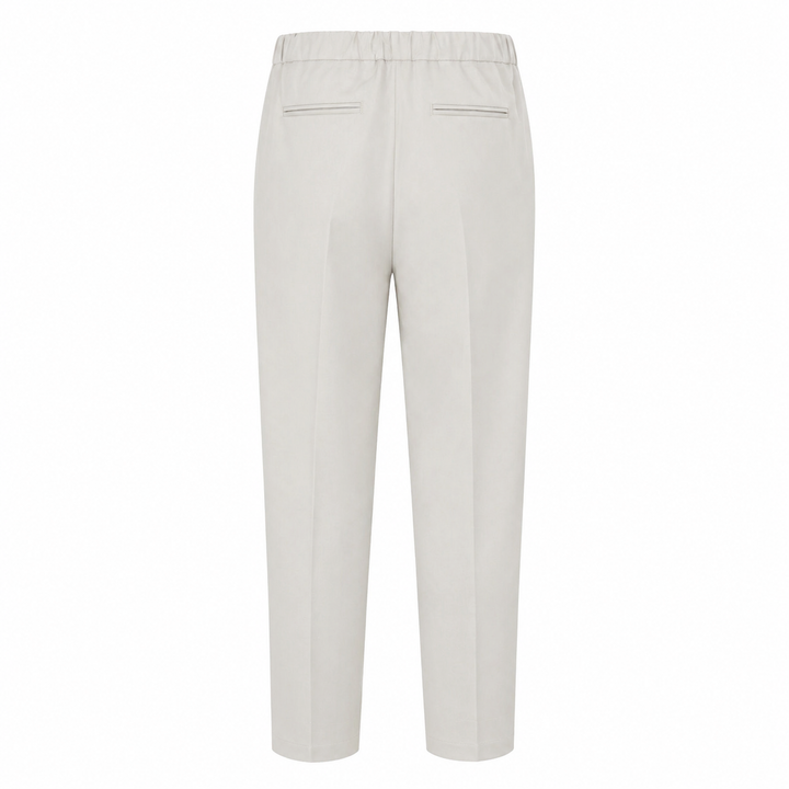 Pantalone Jean 19 panna in lino, cotone e viscosa