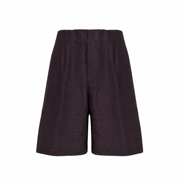 Pantaloncino Tony bordeaux in tencel