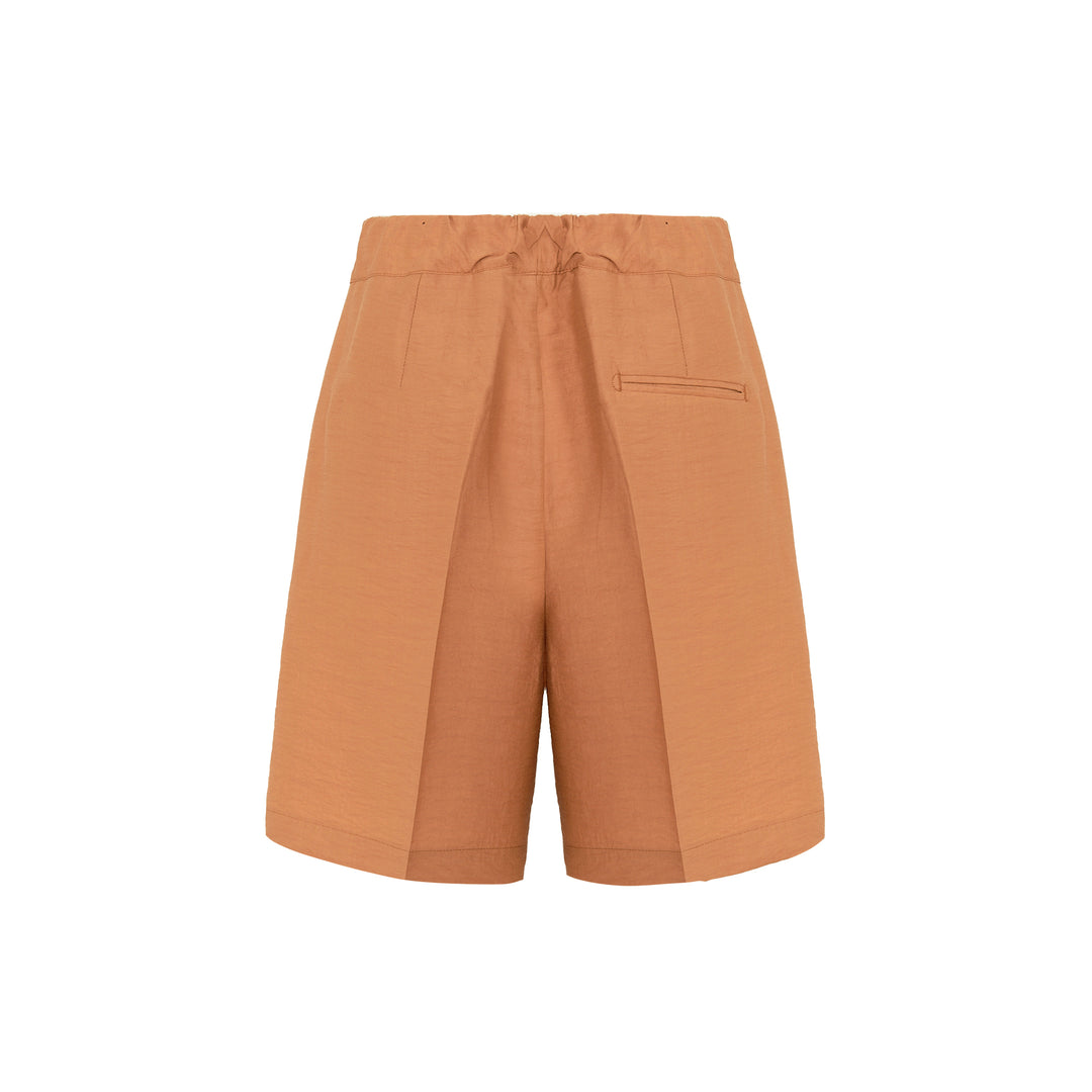 Pantaloncino Tony arancione in tencel