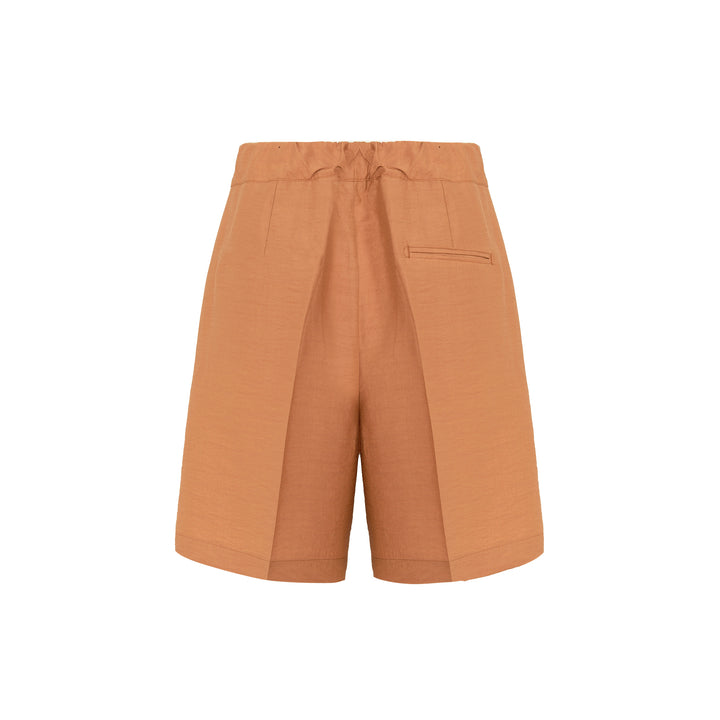 Pantaloncino Tony arancione in tencel