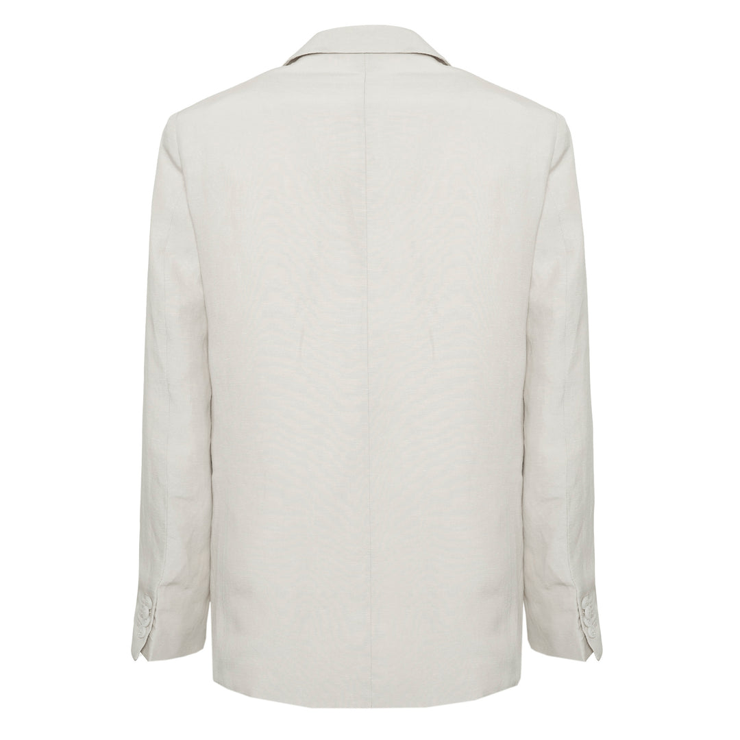 Blazer Donatien panna in lino, cotone e viscosa