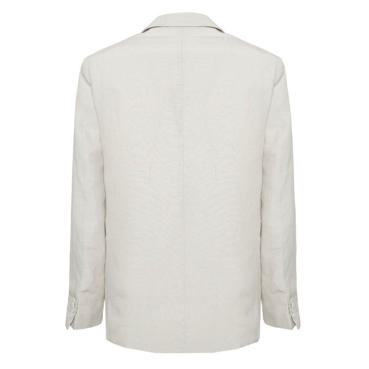 Blazer Donatien panna in lino, cotone e viscosa