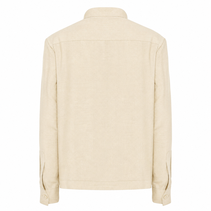 Giacca Base panna in tencel