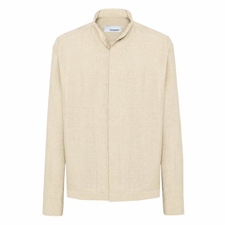 Giacca Base panna in tencel