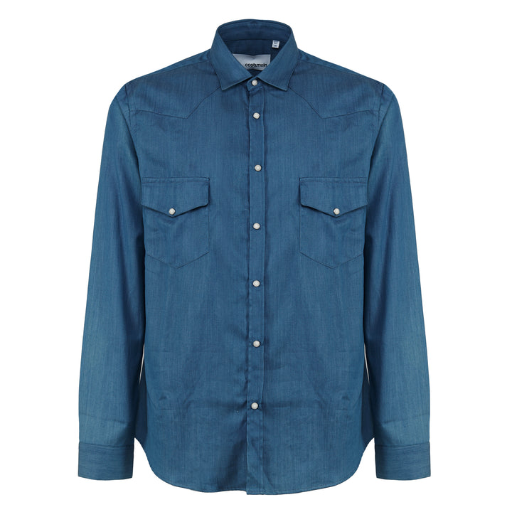 Camicia Mark in denim in cotone
